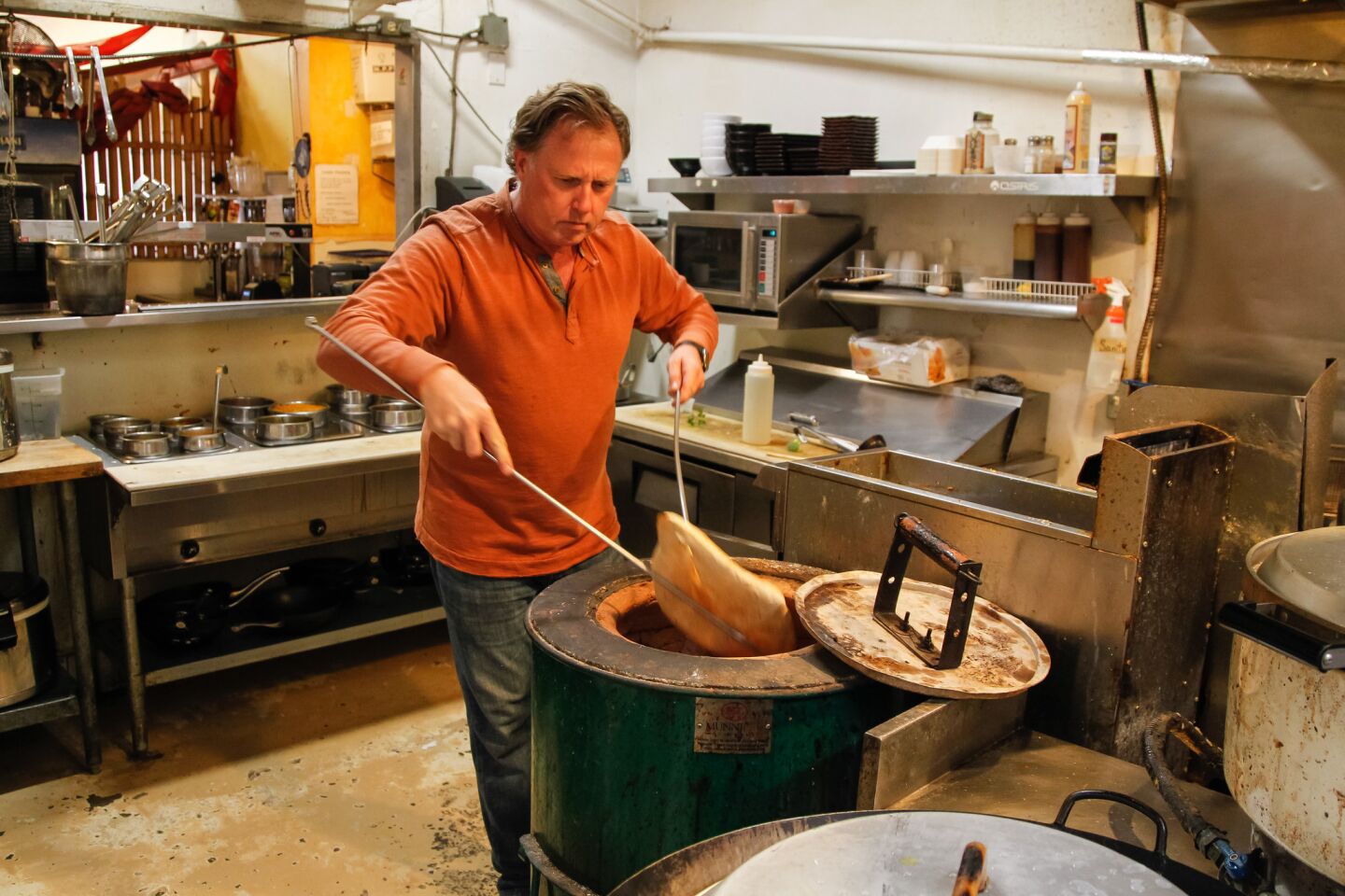 Bruce Jackson with tandoor oven